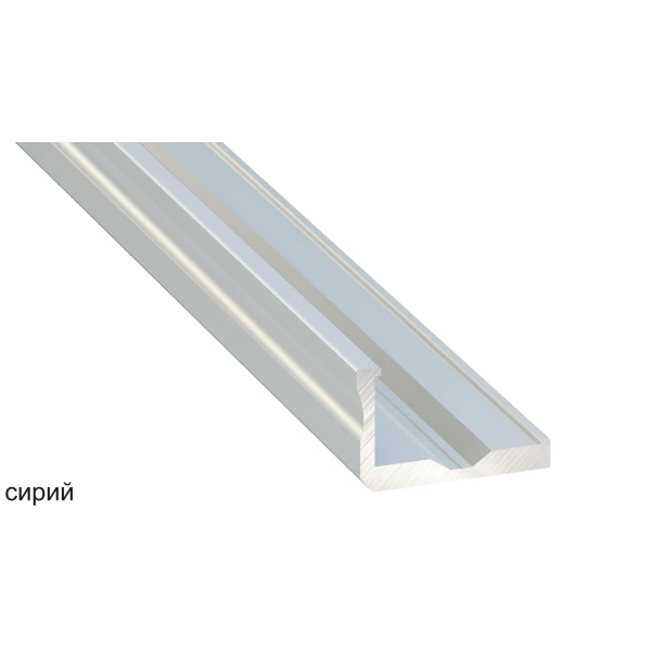 Алюмінієвий кутовий профіль тип F для LED стрічок LUMINES. (Ціна за 1 м.п.) - Фото 3