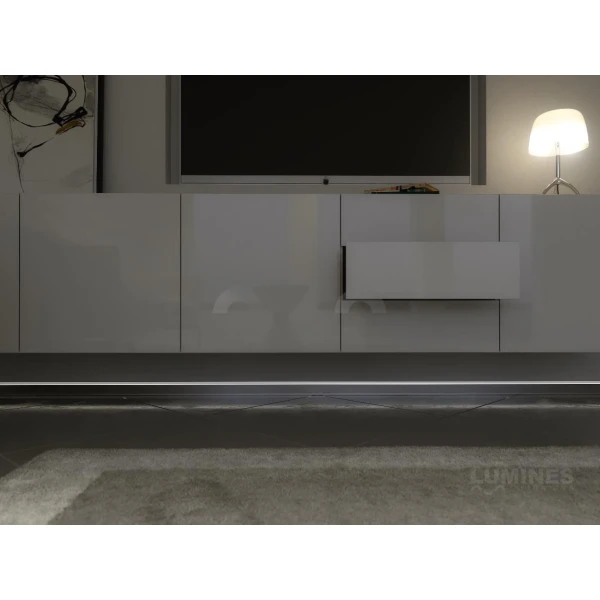 Алюмінієвий врізний профіль тип FLARO для LED стрічок, з розсіювачем LUMINES. (Ціна за 1 м.п.) - Фото 6