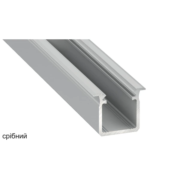 Алюмінієвий врізний профіль тип G для LED стрічок, з розсіювачем LUMINES. (Ціна за 1 м.п.) - Фото 4