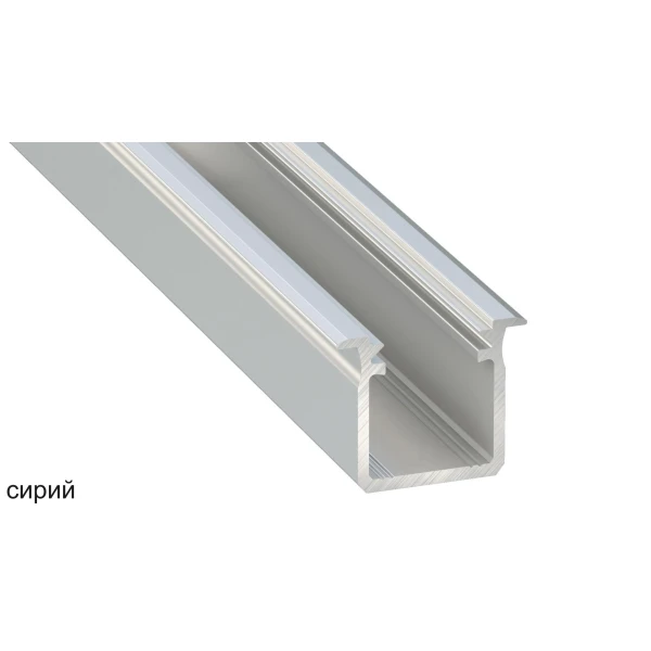 Алюмінієвий врізний профіль тип G для LED стрічок, з розсіювачем LUMINES. (Ціна за 1 м.п.) - Фото 5