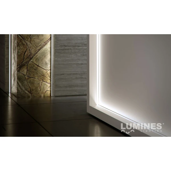 Алюмінієвий врізний профіль тип G для LED стрічок, з розсіювачем LUMINES. (Ціна за 1 м.п.) - Фото 8