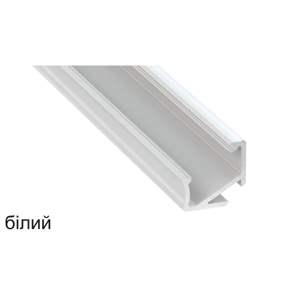 Алюмінієвий кутовий профіль тип H для LED стрічок, з розсіювачем LUMINES. (Ціна за 1 м.п.) - Фото 1