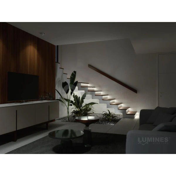 Алюмінієвий кутовий профіль тип H для LED стрічок, з розсіювачем LUMINES. (Ціна за 1 м.п.) - Фото 7