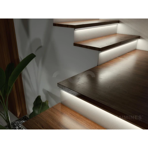 Алюмінієвий кутовий профіль тип H для LED стрічок, з розсіювачем LUMINES. (Ціна за 1 м.п.) - Фото 9