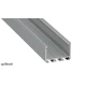 Алюмінієвий накладний профіль тип ILEDO для LED стрічок, з розсіювачем LUMINES. (Ціна за 1 м.п.)