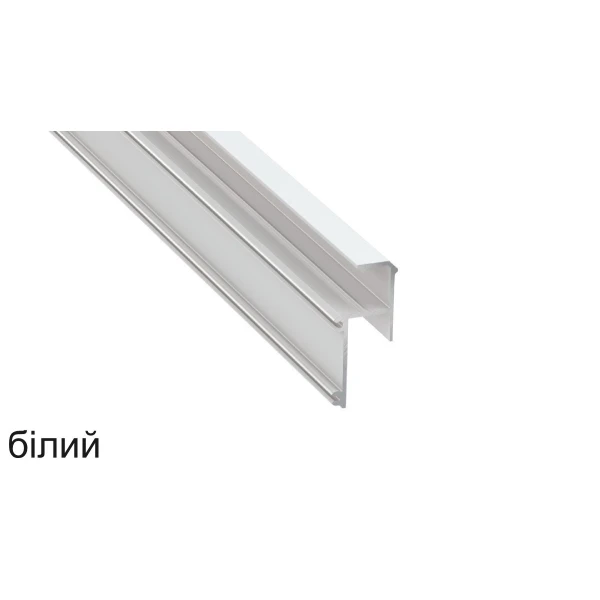 Алюмінієвий профіль тип IPA12 для LED стрічок, з розсіювачем LUMINES. (Ціна за 1 м.п.) - Фото 2