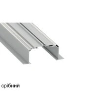 LUMINES тип LARGO M3 144,4*62,9 (мм). Врізний стельовий монтажний алюмінієвий профіль. (Ціна за 1 м.п.)