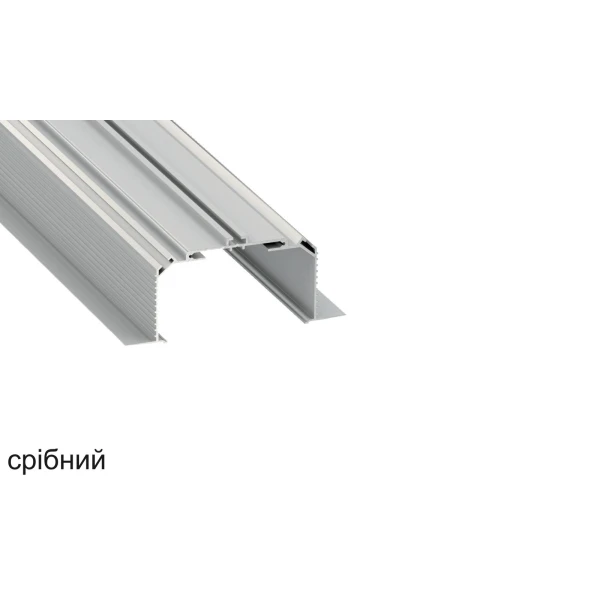 Алюмінієвий монтажний профіль тип LARGO M3 стельовий, LUMINES. (Ціна за 1 м.п.) - Фото 1