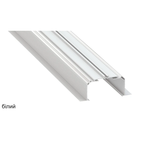 Алюмінієвий монтажний профіль тип LARGO M3 стельовий, LUMINES. (Ціна за 1 м.п.) - Фото 2