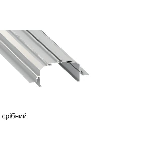 Алюмінієвий монтажний профіль тип LARGO M4 стельовий, LUMINES. (Ціна за 1 м.п.) - Фото 1