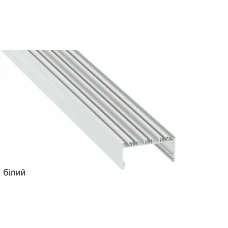 LUMINES тип LARGO 88,6*44,8 (мм). Накладний алюмінієвий профіль тип LARGO для LED стрічок, з розсіювачем. (Ціна за 1 м.п.)