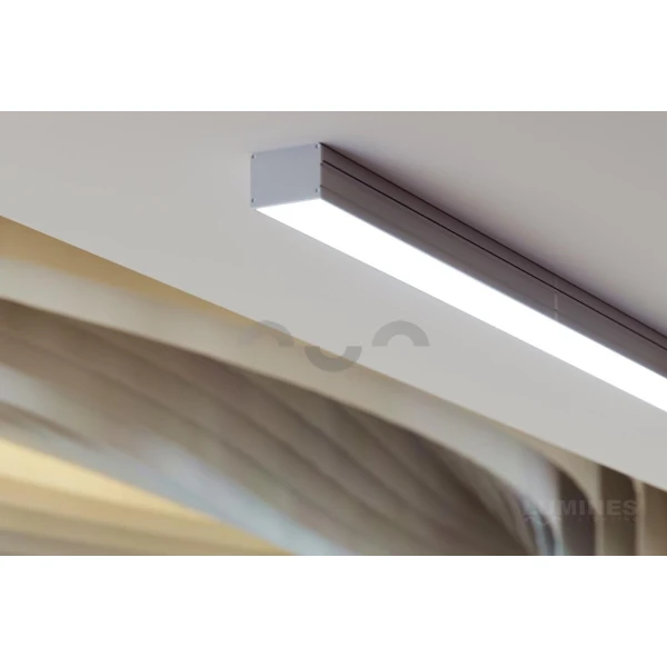 Алюмінієвий накладний профіль тип LARGO для LED стрічок, з розсіювачем LUMINES. (Ціна за 1 м.п.) - Фото 8