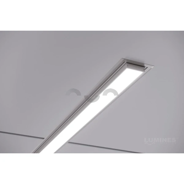 Алюмінієвий накладний профіль тип LARGO для LED стрічок, з розсіювачем LUMINES. (Ціна за 1 м.п.) - Фото 11