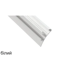 LUMINES тип LOGI 40,6*63,8 (мм). Накладний алюмінієвий профіль для LED стрічок, з розсіювачем. (Ціна за 1 м.п.)