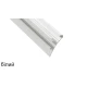 Алюмінієвий накладний профіль тип LOGI для LED стрічок, з розсіювачем LUMINES. (Ціна за 1 м.п.)