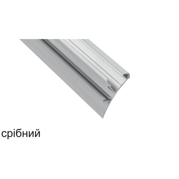 Алюмінієвий накладний профіль тип LOGI для LED стрічок, з розсіювачем LUMINES. (Ціна за 1 м.п.) - Фото 2