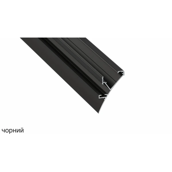 Алюмінієвий накладний профіль тип LOGI для LED стрічок, з розсіювачем LUMINES. (Ціна за 1 м.п.) - Фото 3