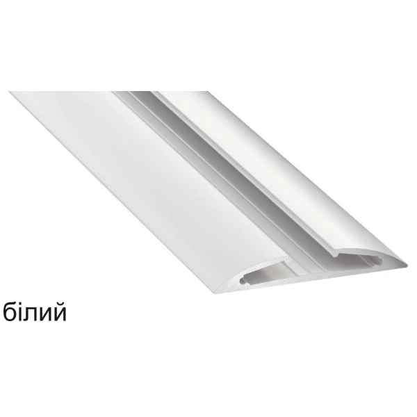 Алюмінієвий накладний профіль тип RETO для LED стрічок, з розсіювачем LUMINES. (Ціна за 1 м.п.) - Фото 1