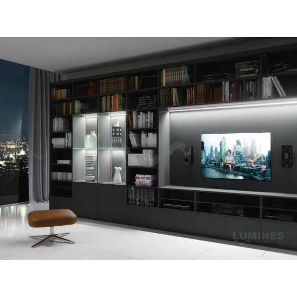 Алюмінієвий накладний профіль тип RETO для LED стрічок, з розсіювачем LUMINES. (Ціна за 1 м.п.) - Фото 6