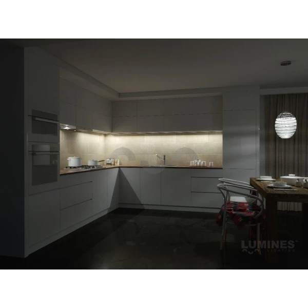 Алюмінієвий накладний профіль тип RETO для LED стрічок, з розсіювачем LUMINES. (Ціна за 1 м.п.) - Фото 7