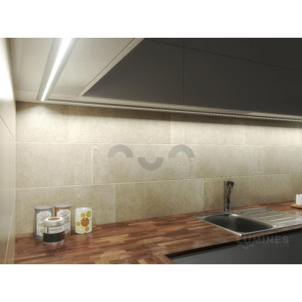 Алюмінієвий накладний профіль тип RETO для LED стрічок, з розсіювачем LUMINES. (Ціна за 1 м.п.) - Фото 8