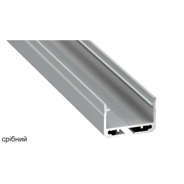 Алюмінієвий накладний профіль тип SILEDA для LED стрічок, з розсіювачем LUMINES. (Ціна за 1 м.п.) - Фото 2