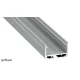 Алюмінієвий накладний профіль тип SILEDA для LED стрічок, з розсіювачем LUMINES. (Ціна за 1 м.п.)