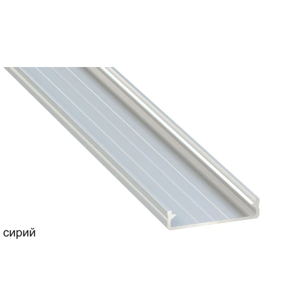 Алюмінієвий накладний профіль тип SOLIS для LED стрічок, з розсіювачем LUMINES. (Ціна за 1 м.п.) - Фото 5