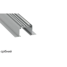 LUMINES тип TALIA M3 97,4*52,6 (мм). Стельовий алюмінієвий монтажний профіль. (Ціна за 1 м.п.)