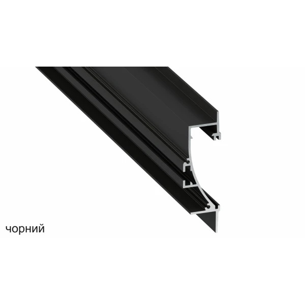 Алюмінієвий врізний профіль тип TIANO для LED стрічок, з розсіювачем LUMINES. (Ціна за 1 м.п.) - Фото 3