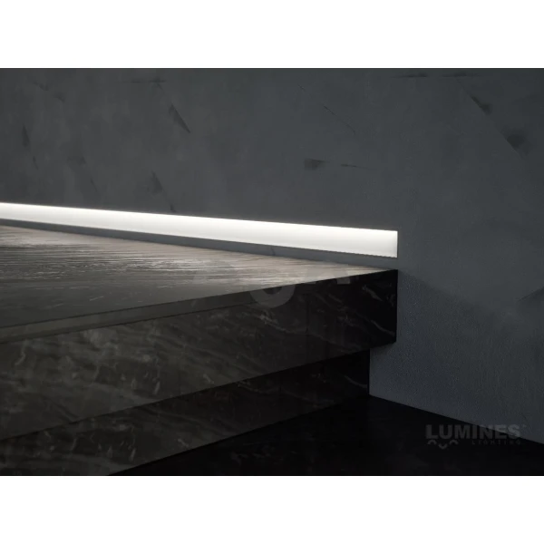 Алюмінієвий врізний профіль тип TIANO для LED стрічок, з розсіювачем LUMINES. (Ціна за 1 м.п.) - Фото 5