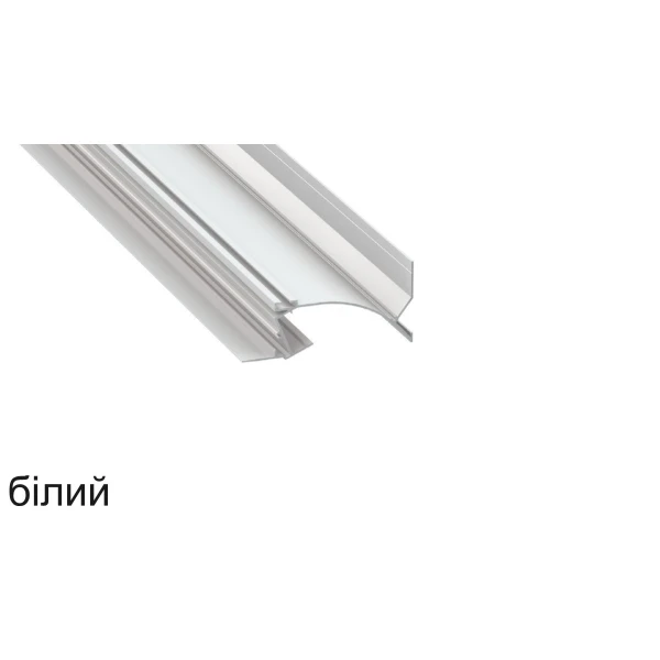 Алюмінієвий профіль тип TOPO для LED стрічок, з розсіювачем LUMINES. (Ціна за 1 м.п.) - Фото 2