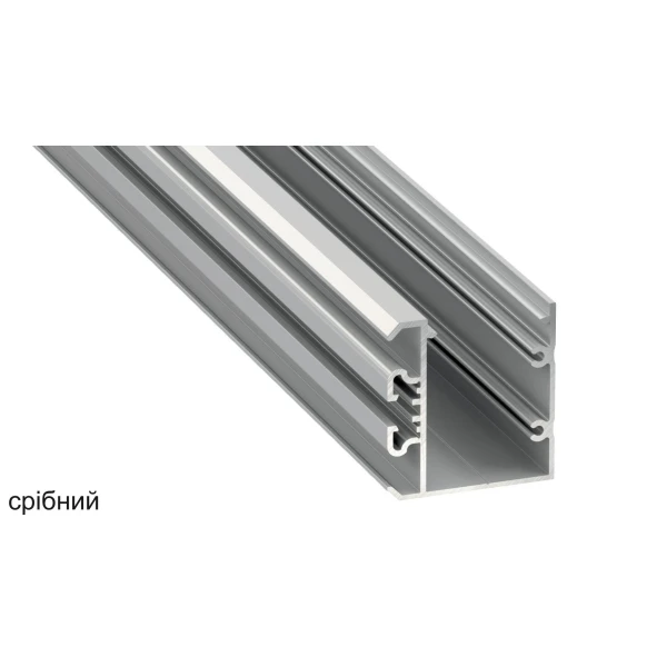 Алюмінієвий накладний профіль тип UNICO для LED стрічок, з розсіювачем LUMINES. (Ціна за 1 м.п.) - Фото 2