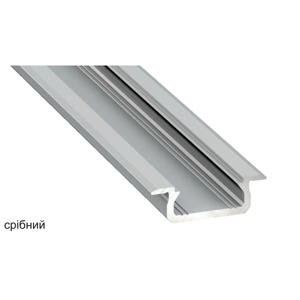 Алюмінієвий врізний профіль тип Z для LED стрічок, з розсіювачем LUMINES. (Ціна за 1 м.п.) - Фото 4