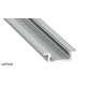 Алюмінієвий врізний профіль тип Z для LED стрічок, з розсіювачем LUMINES. (Ціна за 1 м.п.)