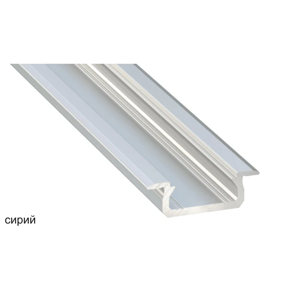 Алюмінієвий врізний профіль тип Z для LED стрічок, з розсіювачем LUMINES. (Ціна за 1 м.п.) - Фото 5