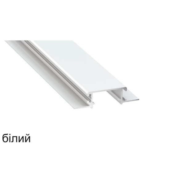 Алюмінієвий врізний профіль тип ZATI для LED стрічок, з розсіювачем LUMINES. (Ціна за 1 м.п.) - Фото 2