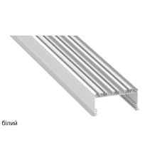 LUMINES тип inLARGO 97,6*46,4 (мм). Врізний алюмінієвий профіль для LED стрічок, з розсіювачем. (Ціна за 1 м.п.)