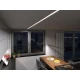 Алюмінієвий врізний профіль тип inTALIA для LED стрічок, з розсіювачем LUMINES. (Ціна за 1 м.п.)