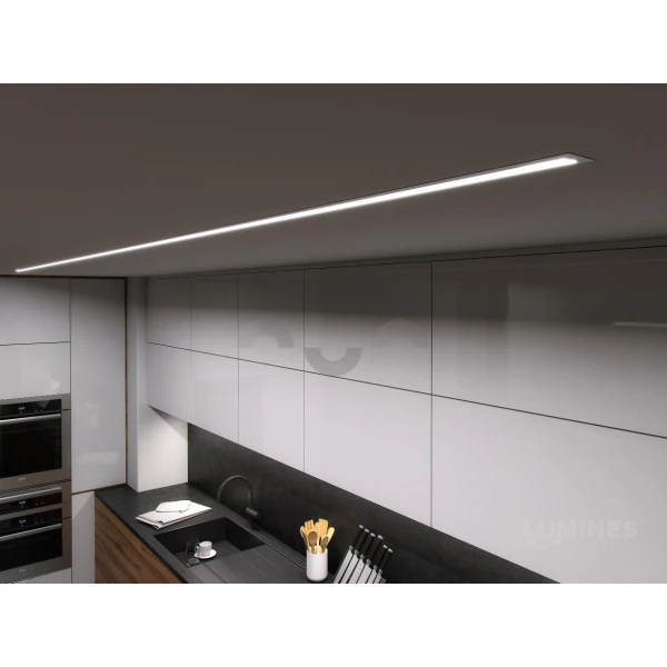 Алюмінієвий врізний профіль тип inTALIA для LED стрічок, з розсіювачем LUMINES. (Ціна за 1 м.п.) - Фото 7
