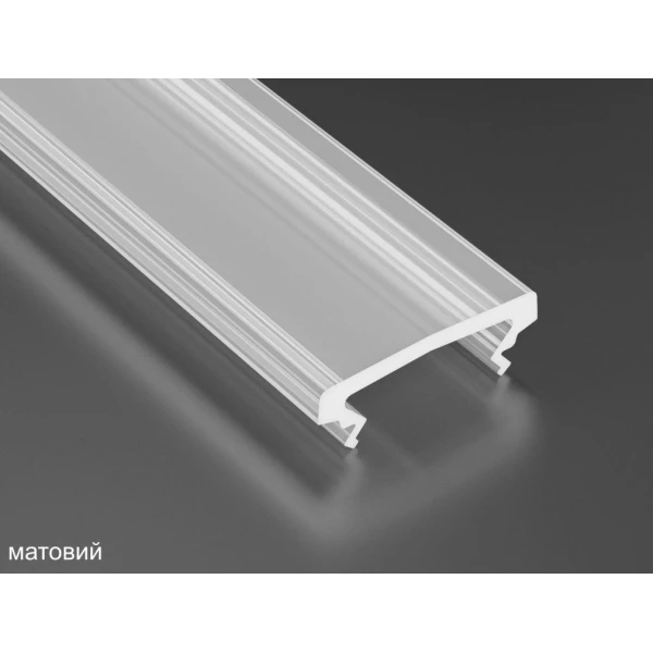 Алюмінієвий накладний профіль тип D для LED стрічок, з розсіювачем LUMINES. (Ціна за 1 м.п.) - Фото 19