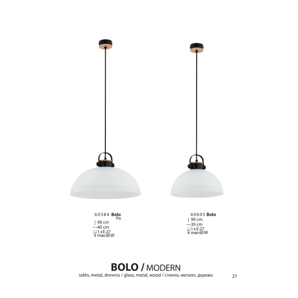 Світильник підвісний BOLO BIG 60605 Alfa - Фото 2