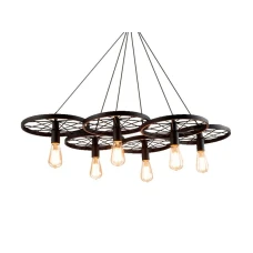 Azzardo RANCH 6 MD71192-6 BK. Світильник підвісний