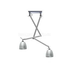 Azzardo ZYTA ALU 2 S MD2300-2S ALU/ALU. Люстра підвісна