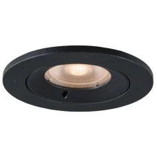 Azzardo Tito GU10 чорний AZ4139. Точковий світильник врізний