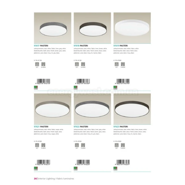 Світильник стельовий PASTERI 97616 Eglo - Фото 2