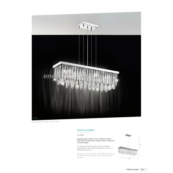 Люстра кришталева CALAONDA 93422 Eglo - Фото 5