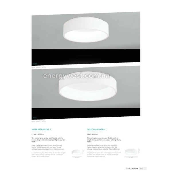 Світильник світлодіодний накладний MARGHERA 1 39287 Eglo - Фото 4