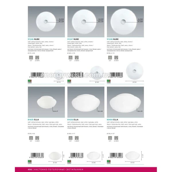 Світильник стельовий ELLA 81636 Eglo - Фото 3