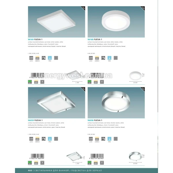 Світильник світлодіодний накладний FUEVA 1 94535 Eglo - Фото 3